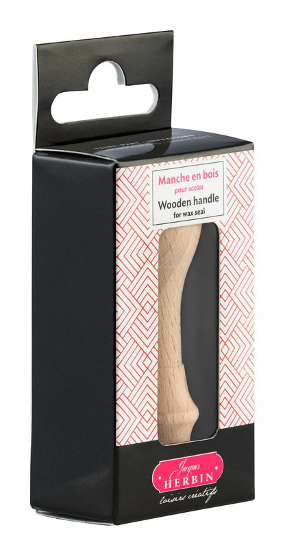 Holzgriff auf Stift - Beige (3er-Pack)