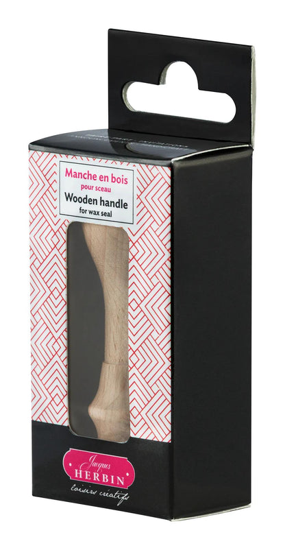 Holzgriff auf Stift - Beige (3er-Pack)