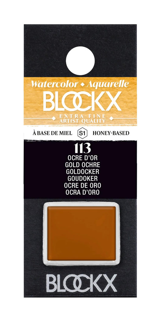 Aquarelle extra-fine half-godet - Ocre gold 113 (Pack x3)