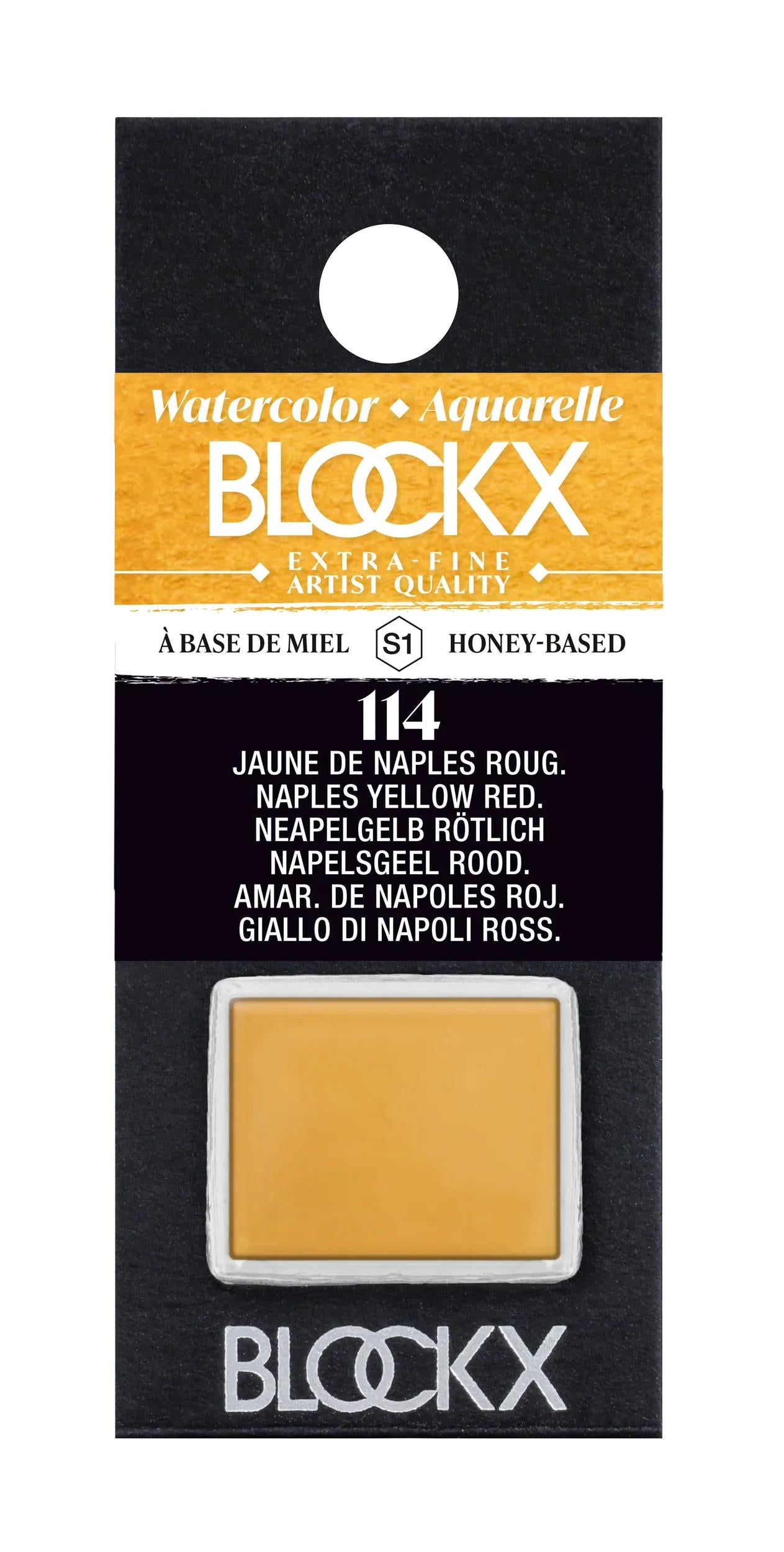 Aquarelle extra-fine semi-godet - Yellow of reddish Naples 114 (Pack x3)