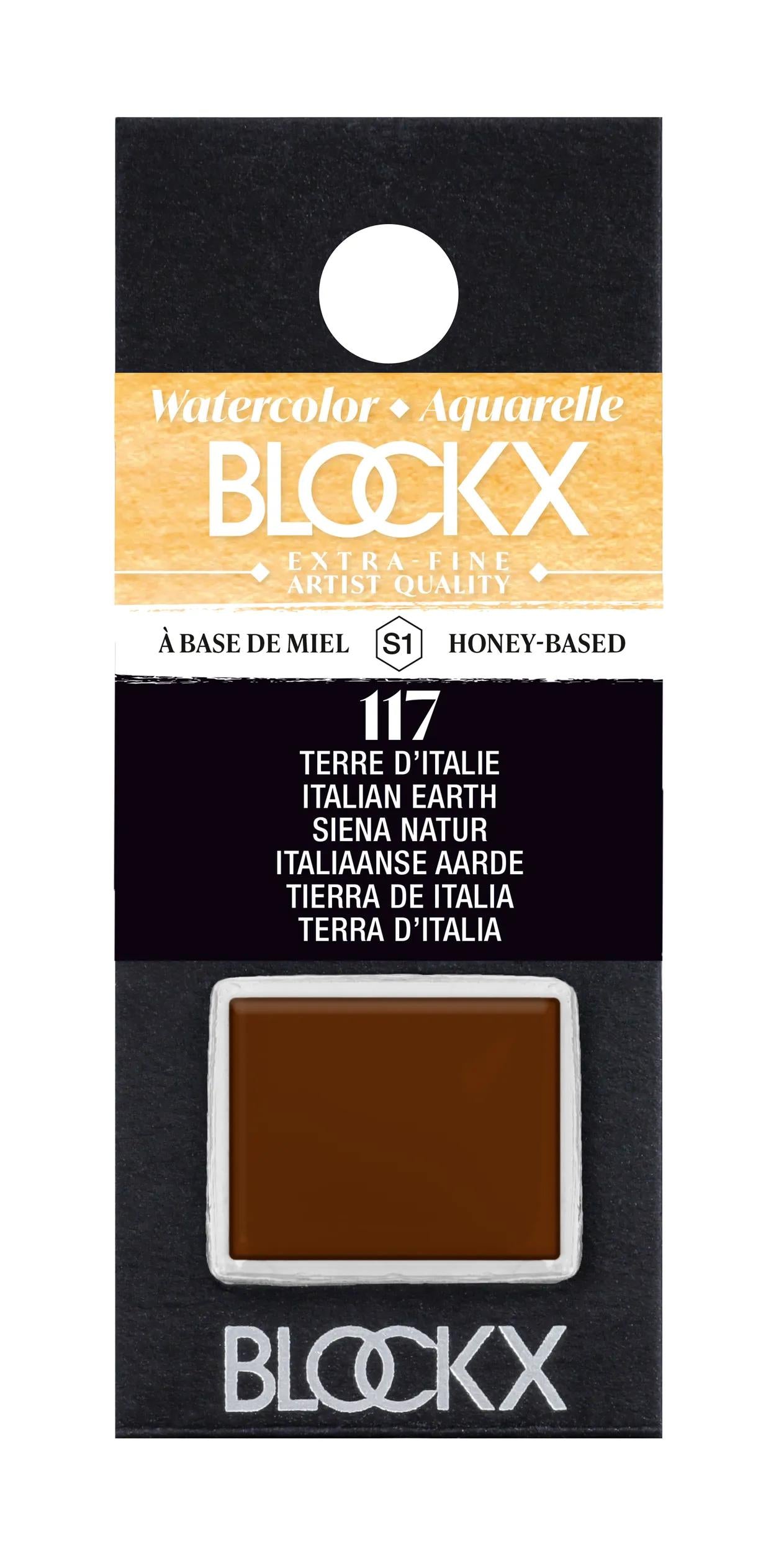Aquarelle extra-fine half-godet - Terre d'Italie 117 (Pack x3)