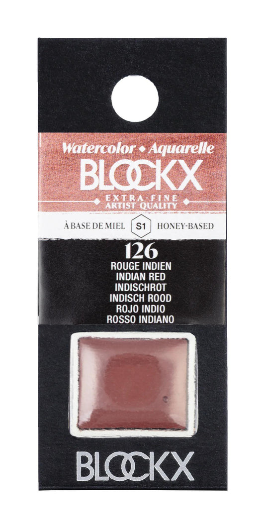 Extra-fine watercolor half-godet - Indian Red 126 (Pack x3)