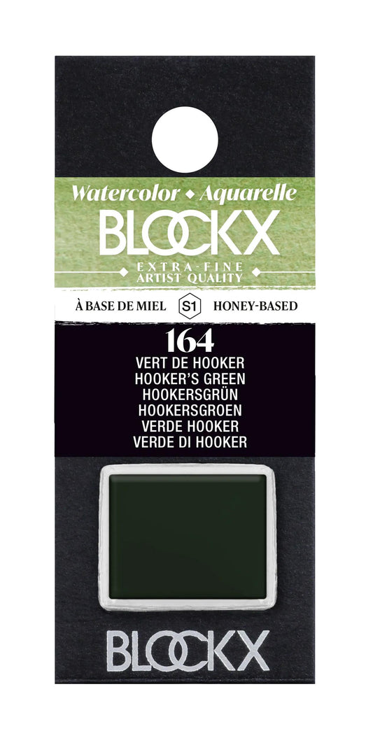 Extra-fine half-godet watercolor - Hooker Green 164 (Pack x3)