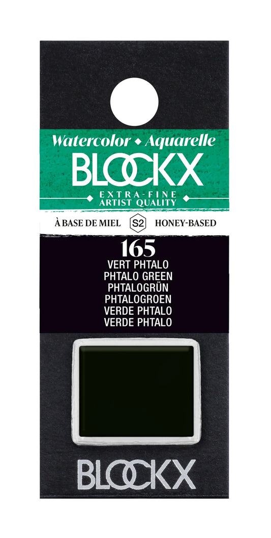 Extra-fine watercolor semi-godet - Green phthalo 165 (Pack x3)