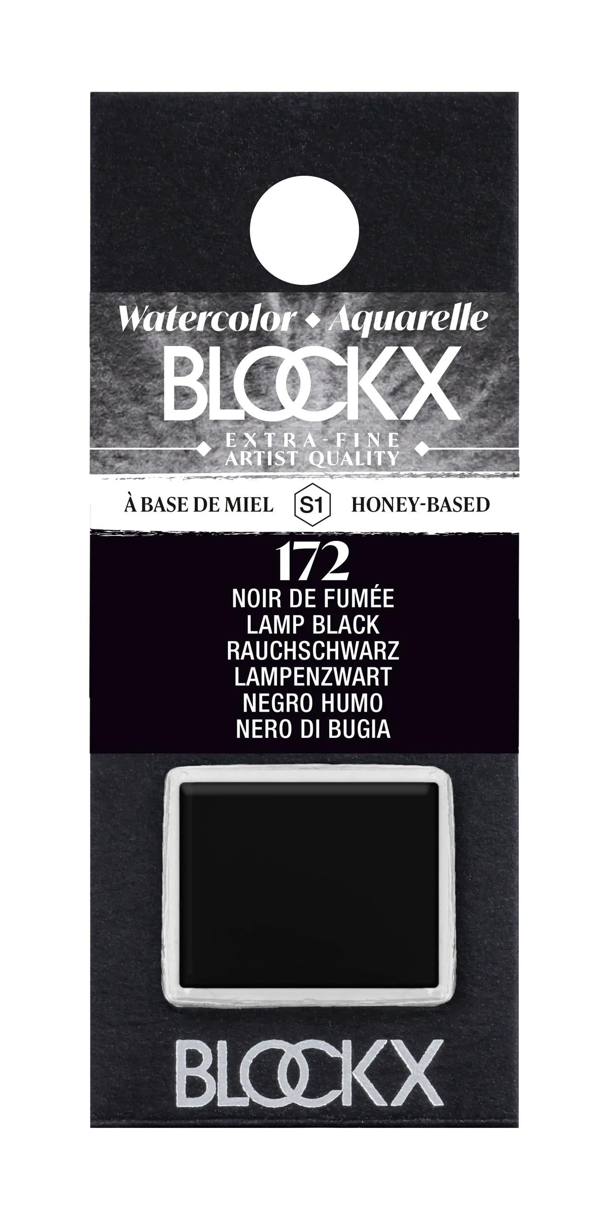 Extra-fine watercolor half-godet - Black smoke 172 (Pack x3)