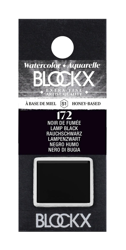 Extra-fine watercolor half-godet - Black smoke 172 (Pack x3)