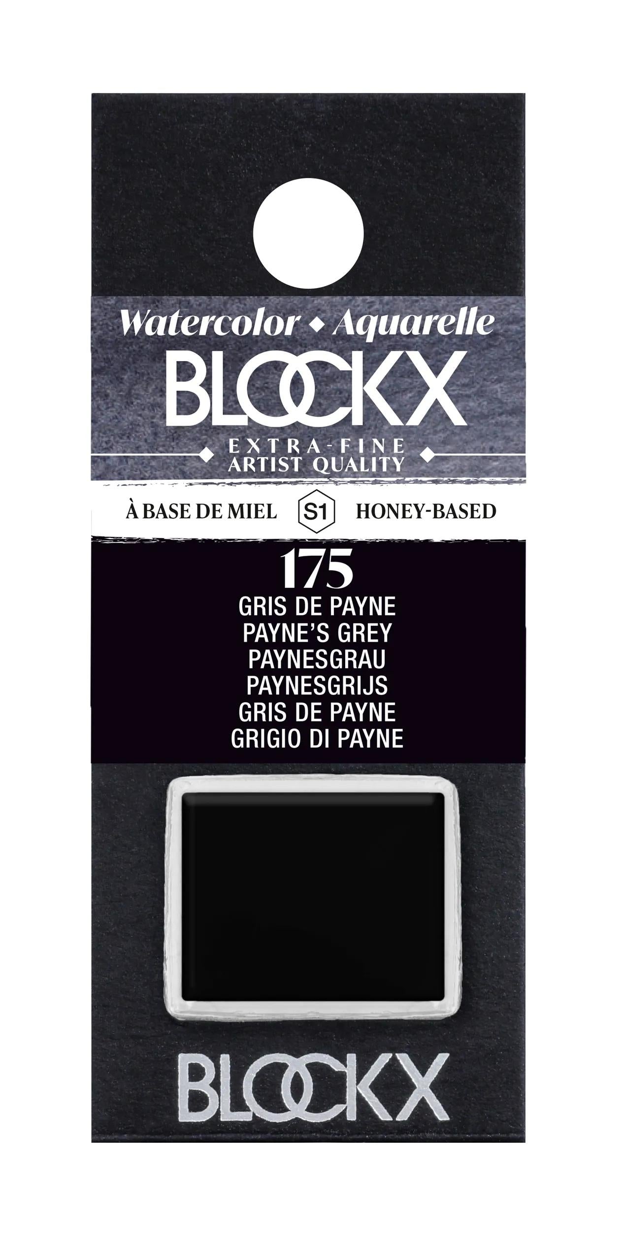 Extra-fine half-godet watercolor - Payne Grey 175 (Pack x3)
