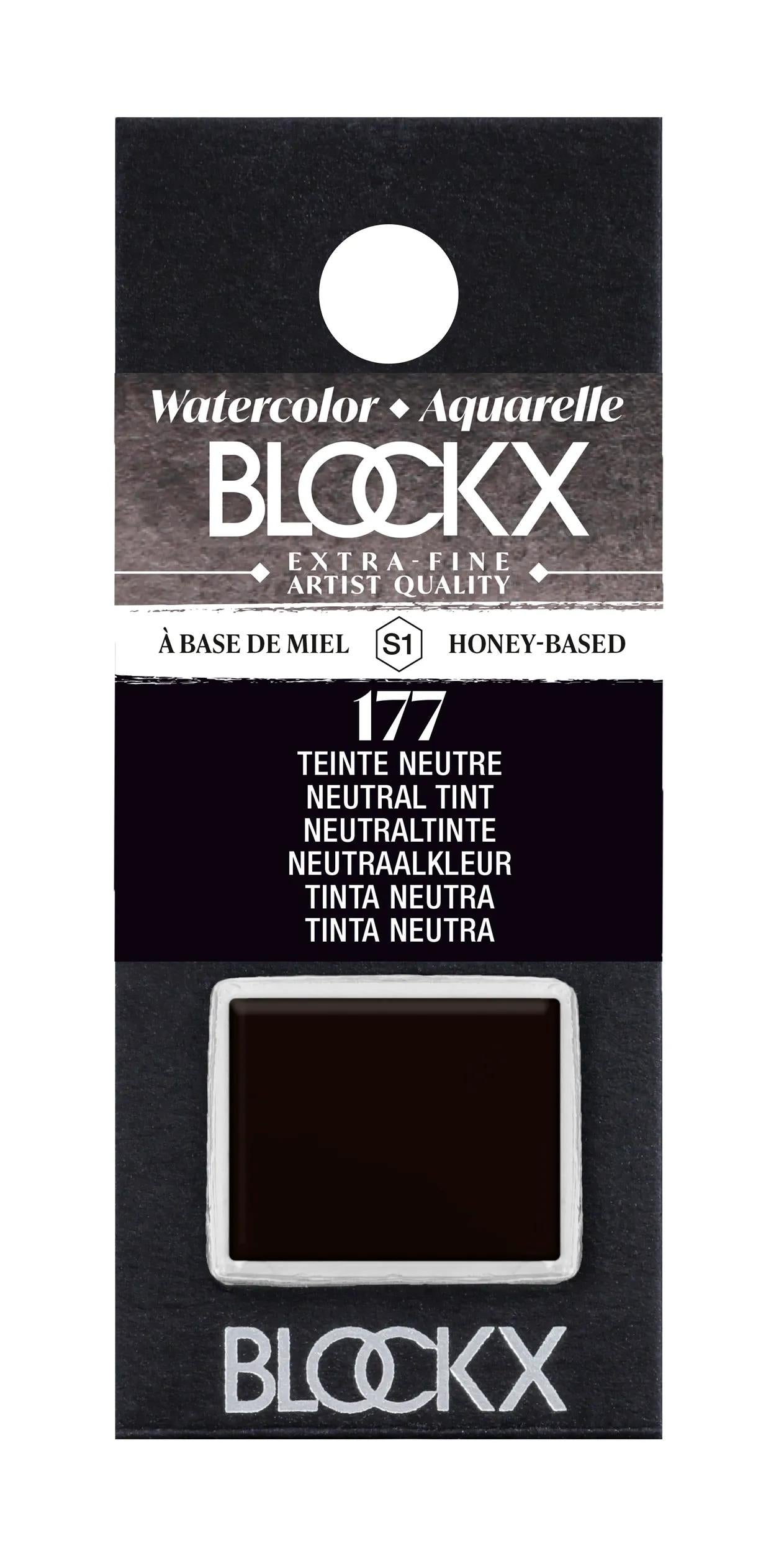 Extra-fine half-godet watercolor - Neutral tint 177 (Pack x3)