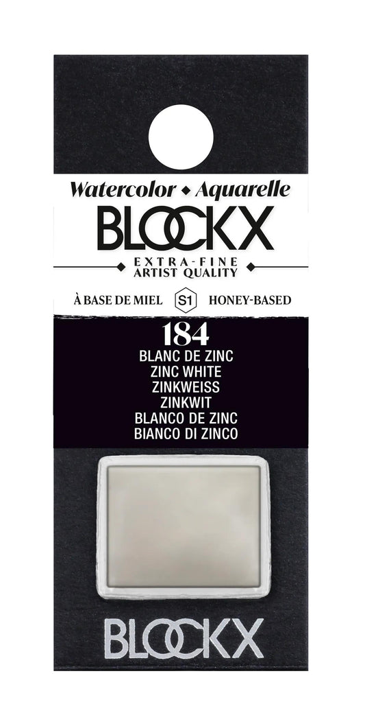Extra-fine watercolor half-godet - Zinc white 184 (Pack x3)