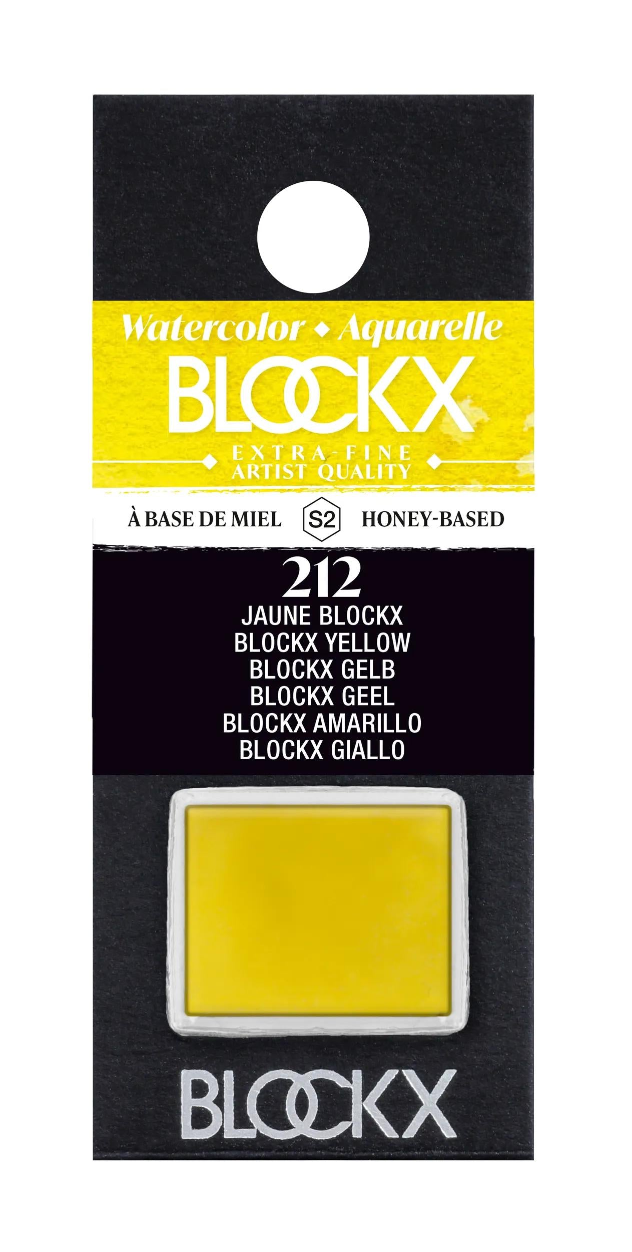 Extra-fine watercolor half-godet - Yellow blockx 212 (Pack x3)