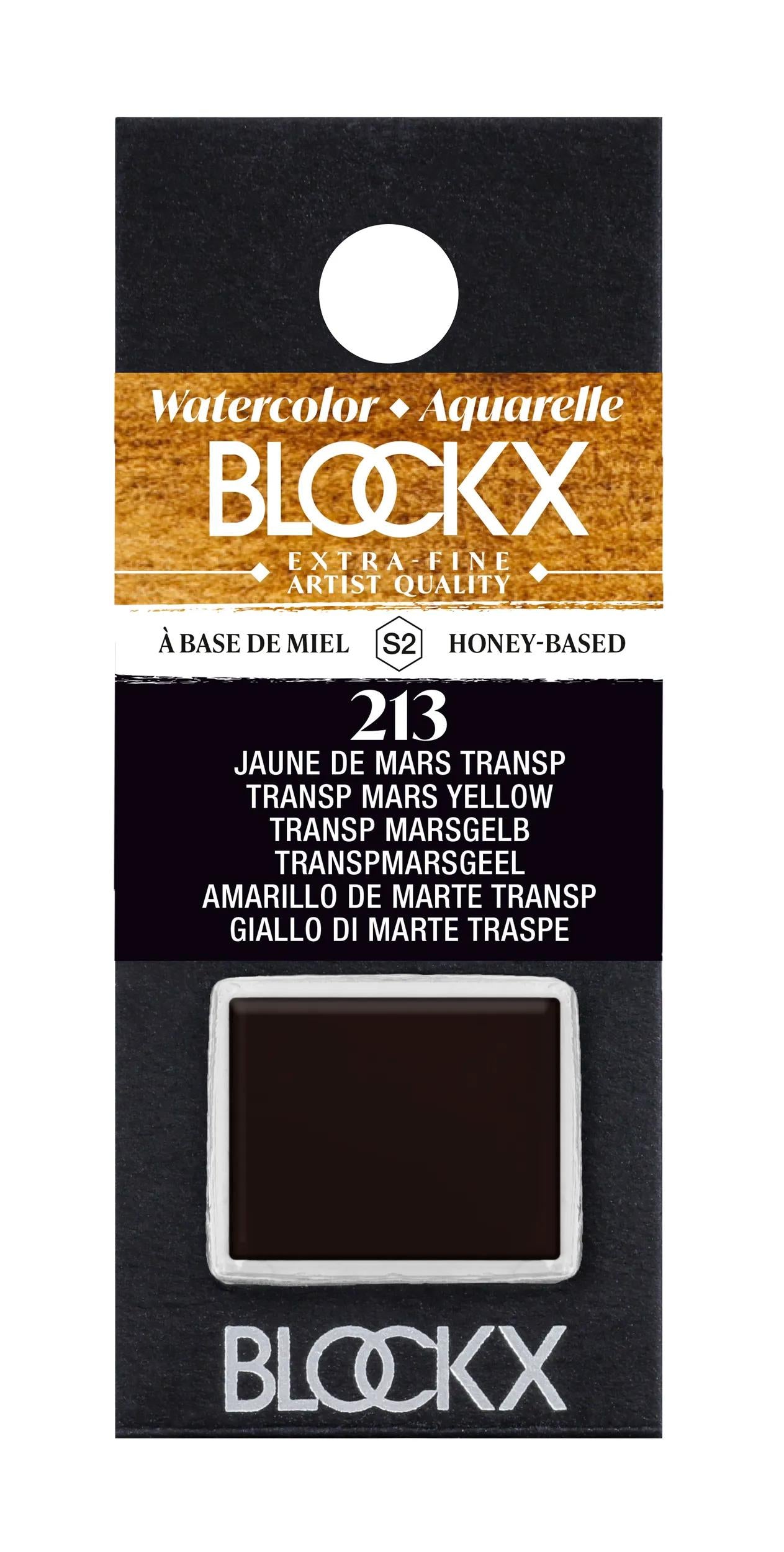 Aquarelle extra-fine half-godet - Yellow of March transp 213 (Pack x3)