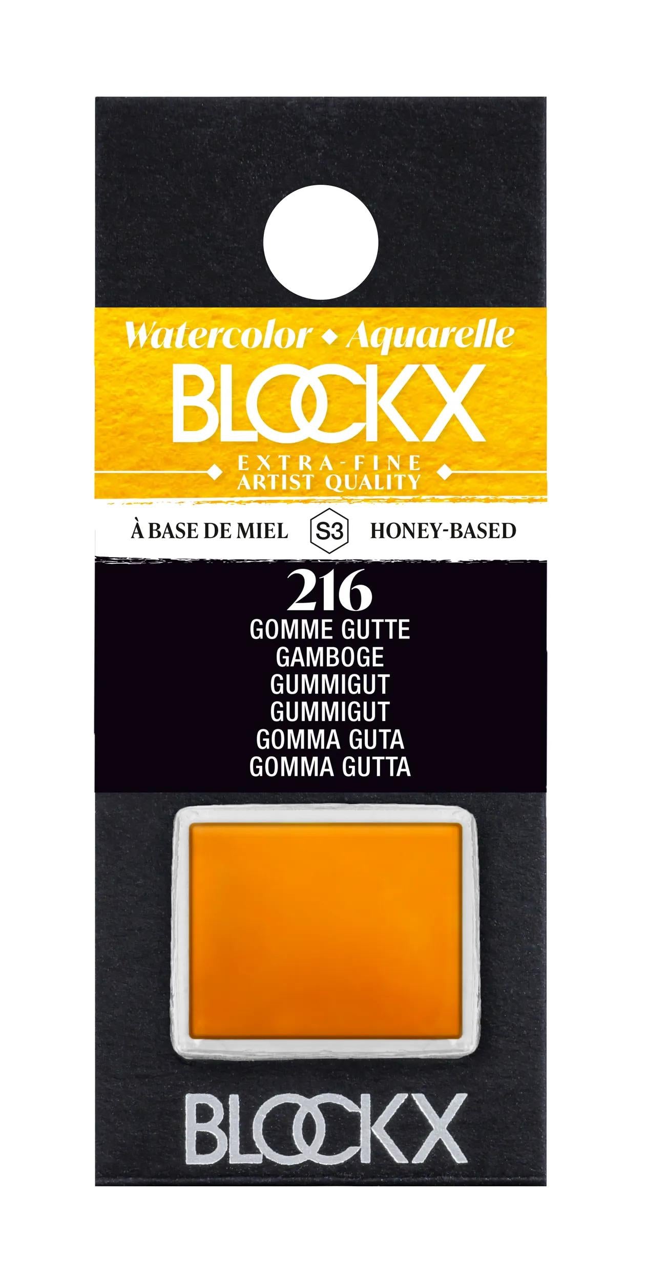 Extra-feine Aquarell Halbgodet - Gutte Gummi (Paket x3)