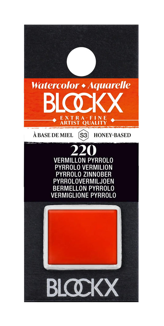 Aquarelle extra-fine semi-godet - Vermillon pyrrholo 220 (Pack x3)