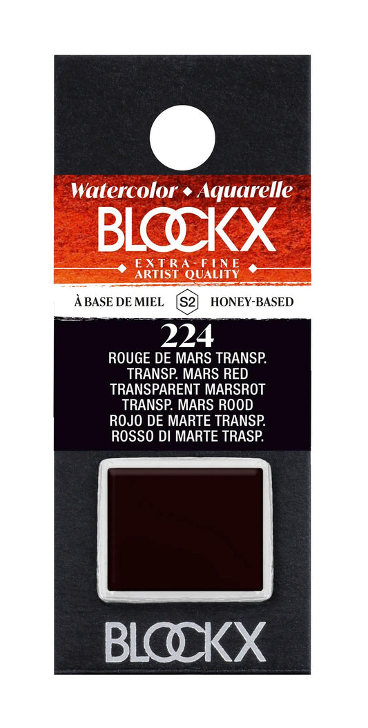 Extra-fine watercolor semi-godet - Red March transp. 224 (Pack x3)