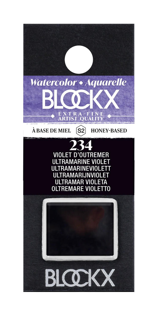 Extra-fine half-godet watercolor - Overseas violet 234 (Pack x3)