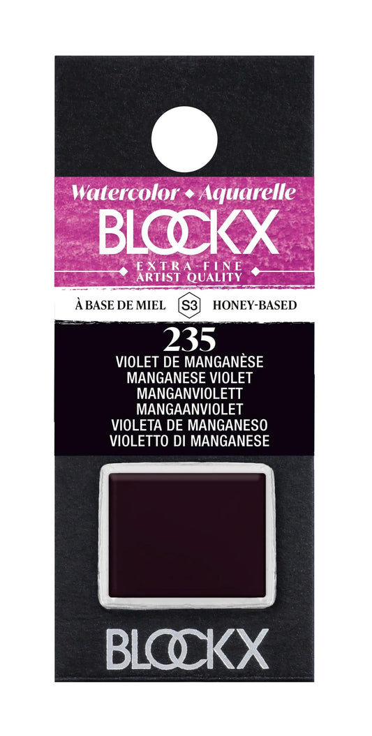 Extra-fine half-godet watercolor - Manganese violet 235 (Pack x3)
