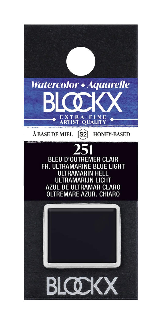 Extra-fine half-godet watercolor - Light overseas blue 251 (Pack x3)