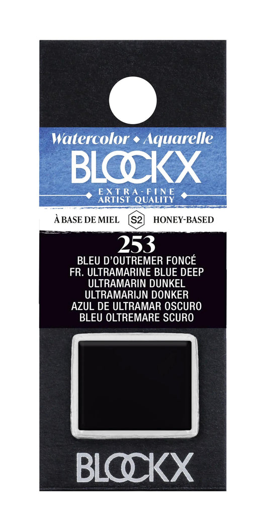 Extra-fine half-godet watercolor - Dark overseas blue 253 (Pack x3)