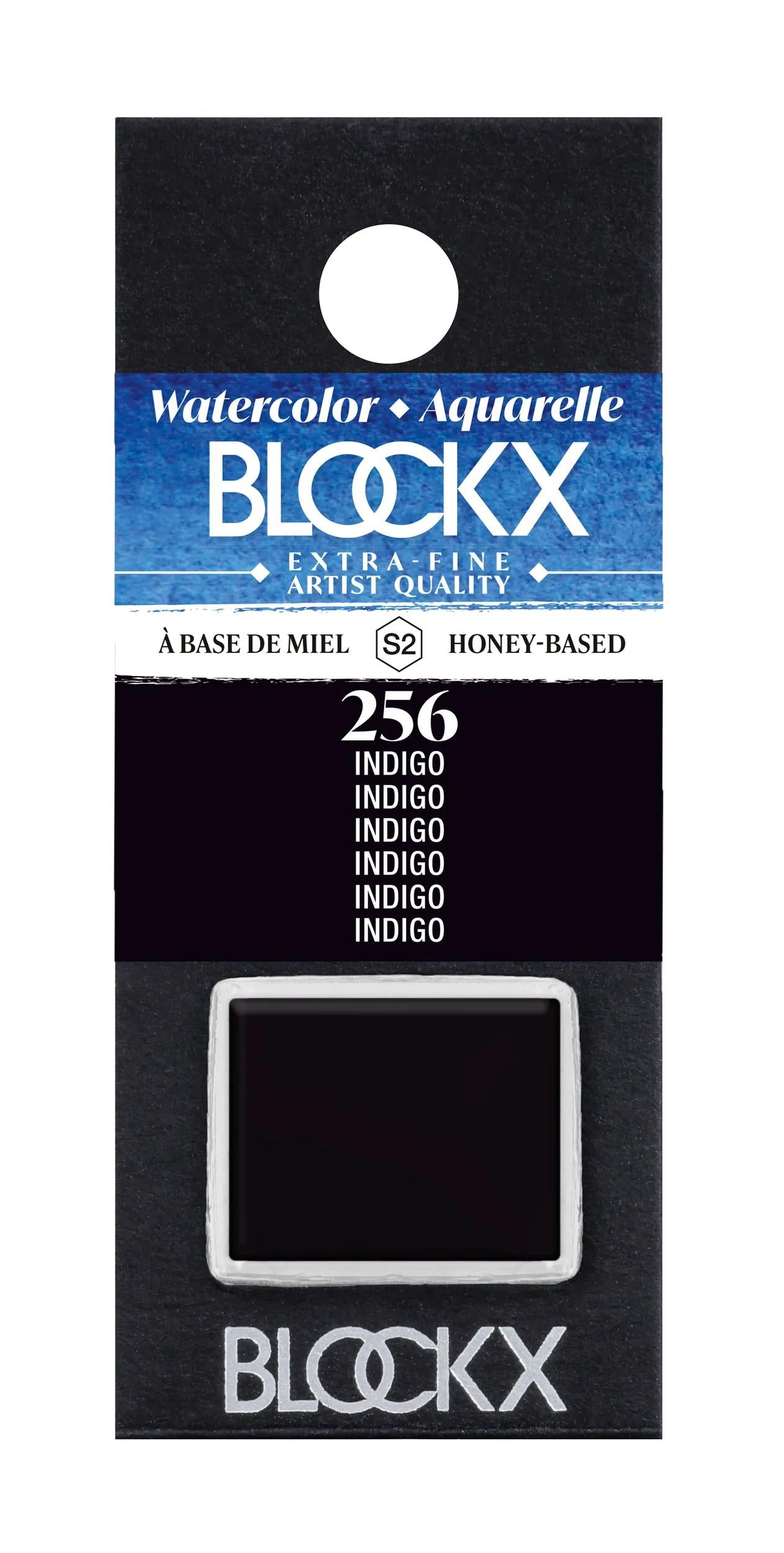Extra-fine watercolor half-godet - Indigo 256 (Pack x3)
