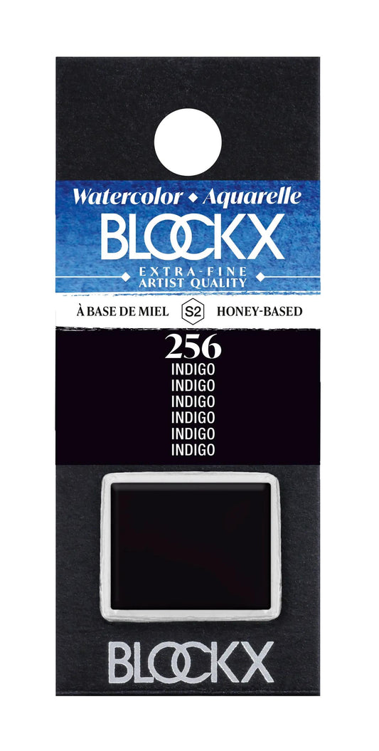 Extra-fine watercolor half-godet - Indigo 256 (Pack x3)