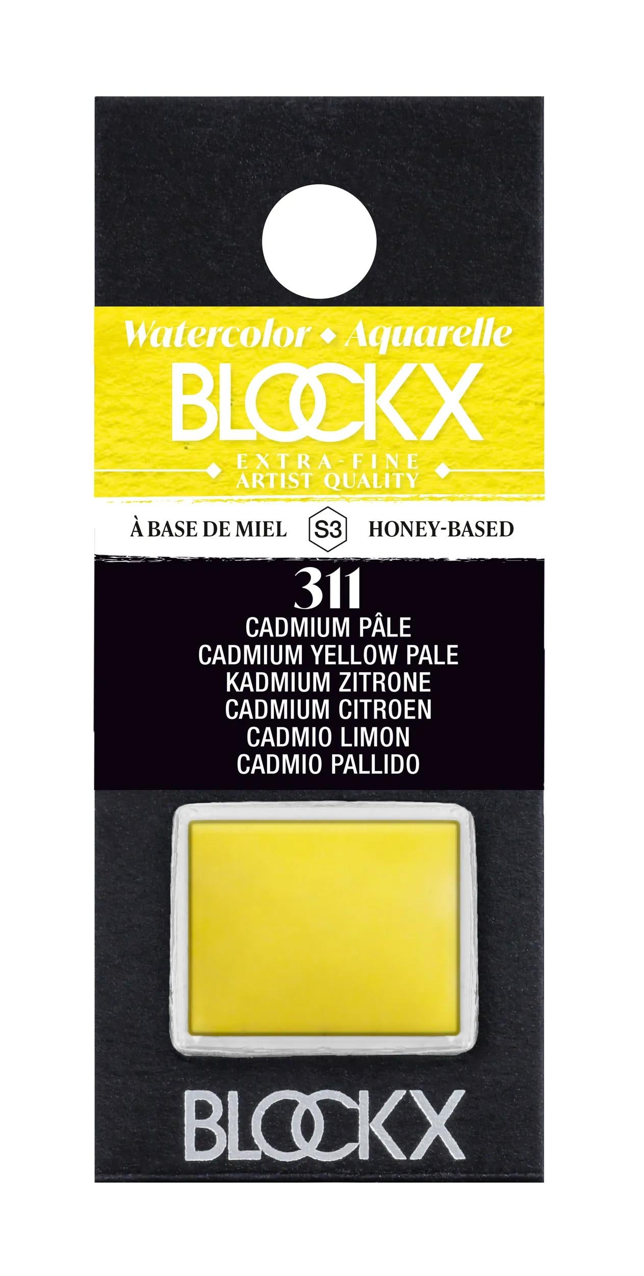 Extra-fine half-godet watercolor - Pale Cadmium 311 (Pack x3)