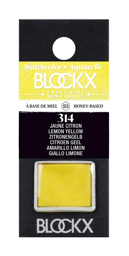 Extra-fine watercolor half-godet - Yellow lemon 314 (Pack x3)