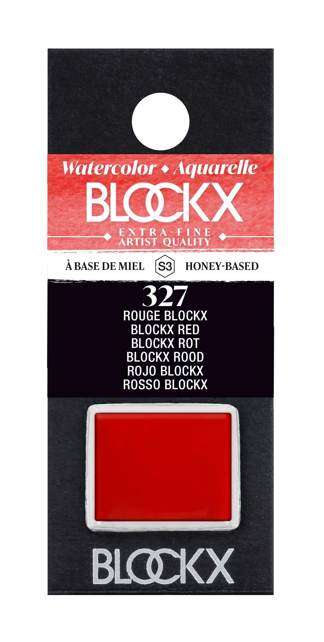 Extra-fine watercolor half-godet - Red blockx 327 (Pack x3)