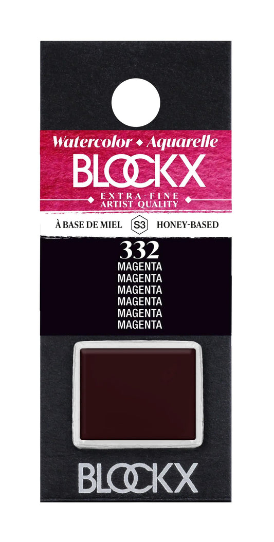 Extra-fine watercolor half-godet - Magenta 332 (Pack x3)
