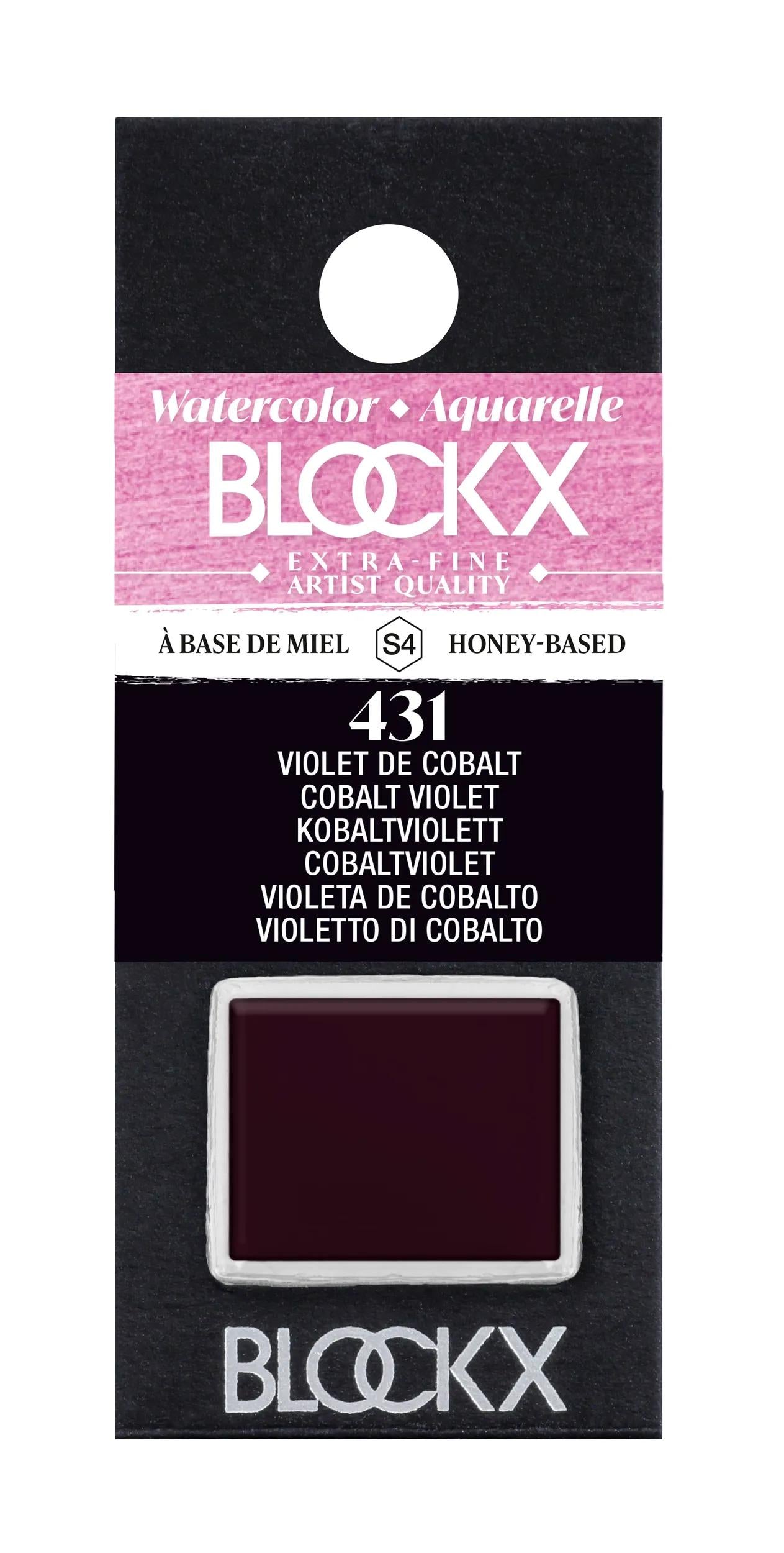 Extra-fine half-godet watercolor - Cobalt violet 431 (Pack x3)