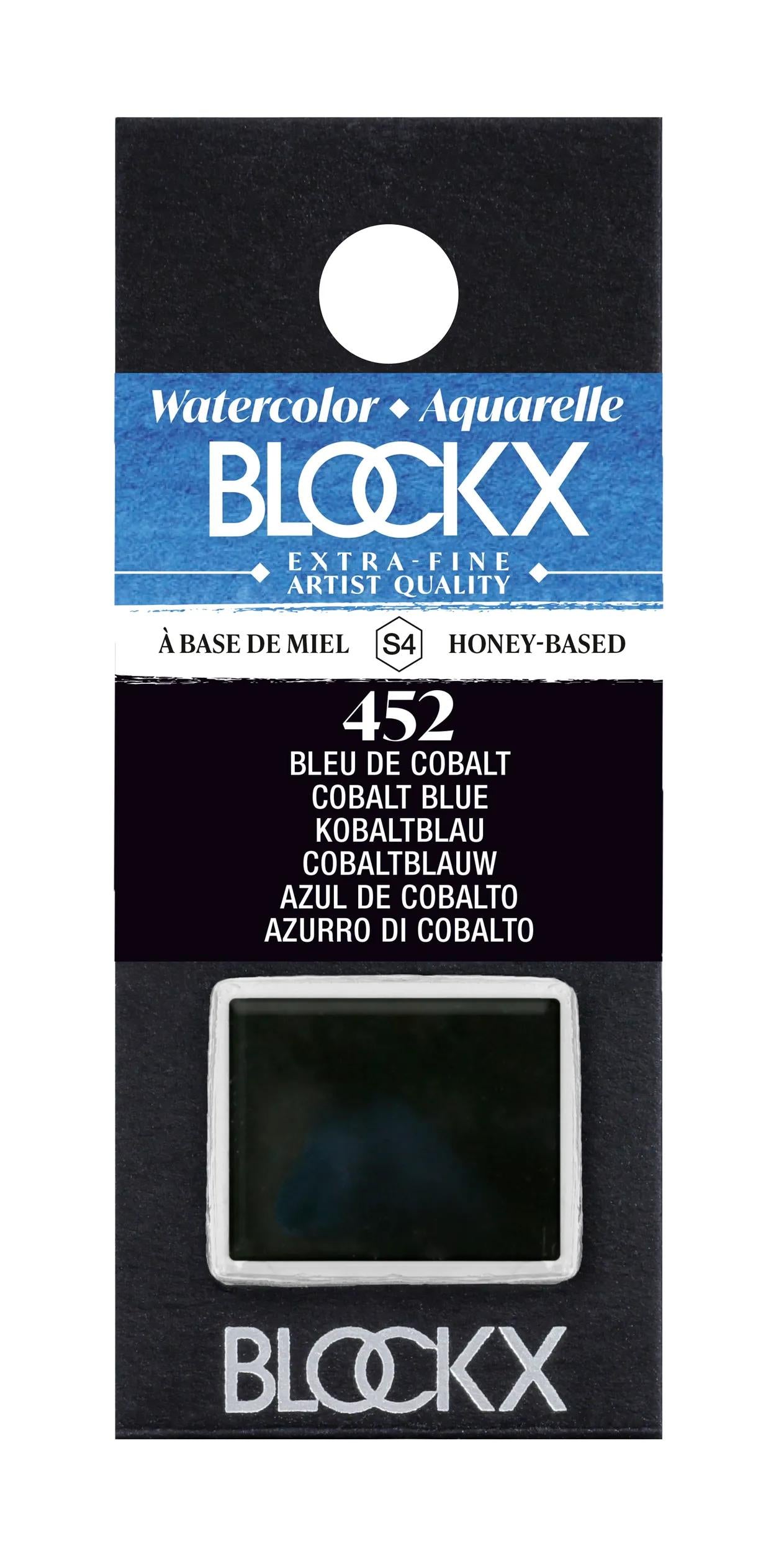Extra-fine watercolor half-godet - Cobalt blue 452 (Pack x3)