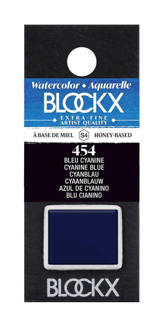 Extra-fine watercolor half-godet - cyanin blue 454 (Pack x3)