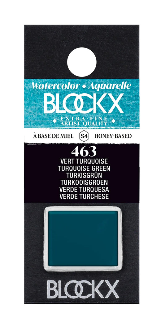 Extra-fine watercolor semi-godet - Turquoise green 463 (Pack x3)