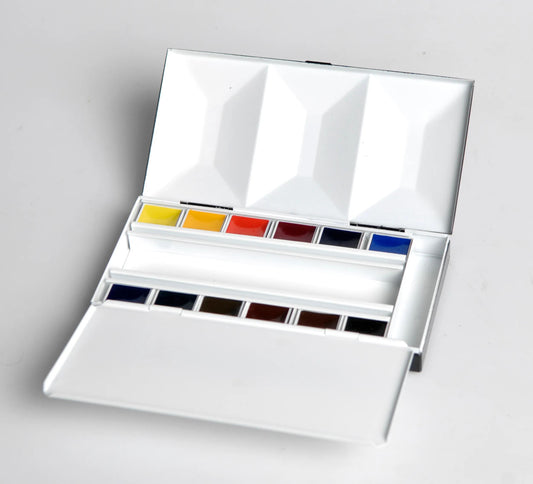 Watercolor Bijou box 12 half-godets