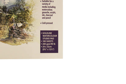 Goldline Studio Block verklebt 100F 24x32cm 200g feines Korn (5er-Pack)