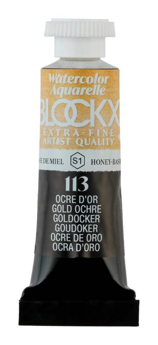 Extra-fine watercolor tube 5ml - Ochre d'or 113 (Pack x3)