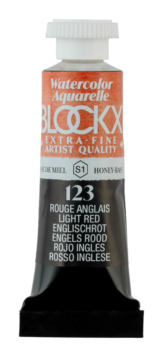 Extra-fine watercolor tube 5ml - English Red 123 (Pack x3)
