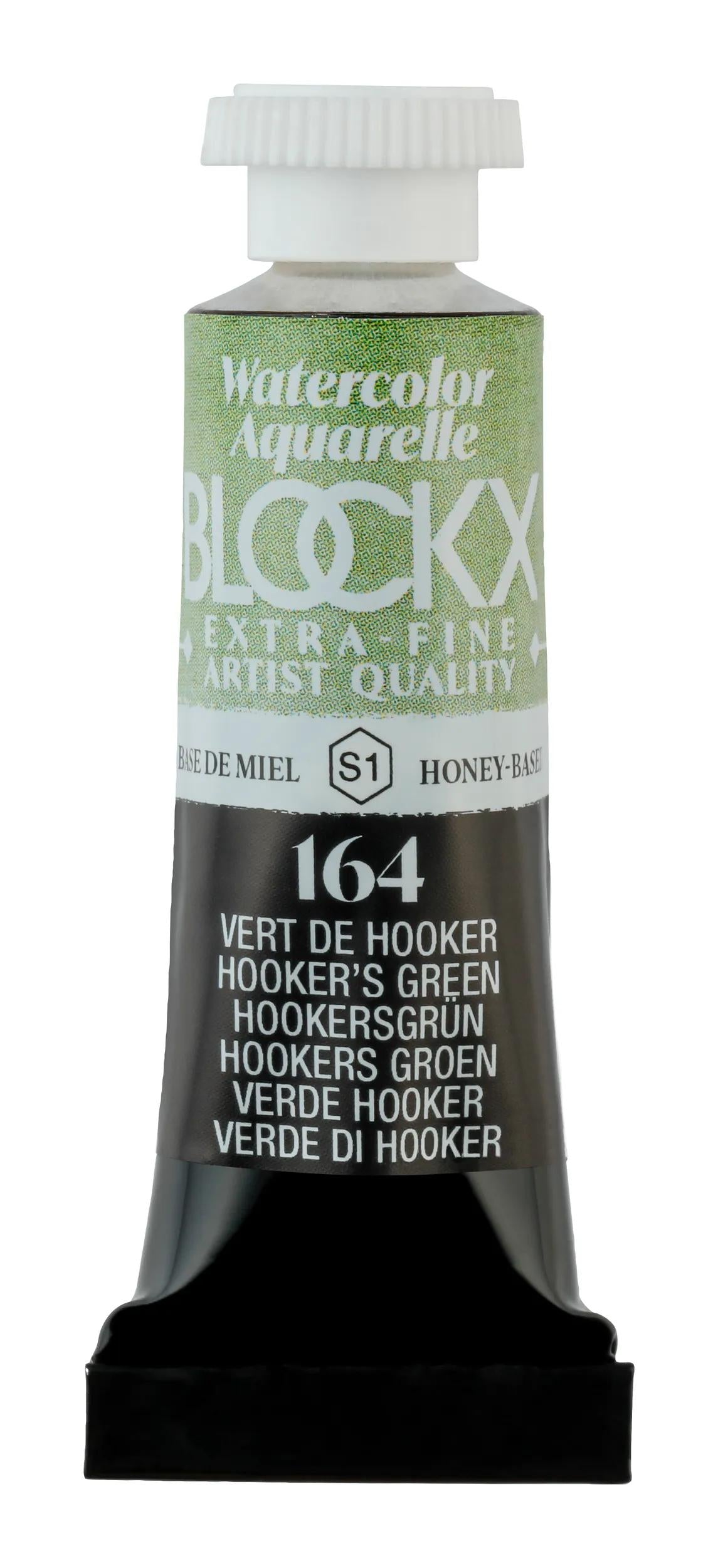 Extra-fine watercolor tube 5ml - Hooker Green 164 (Pack x3)