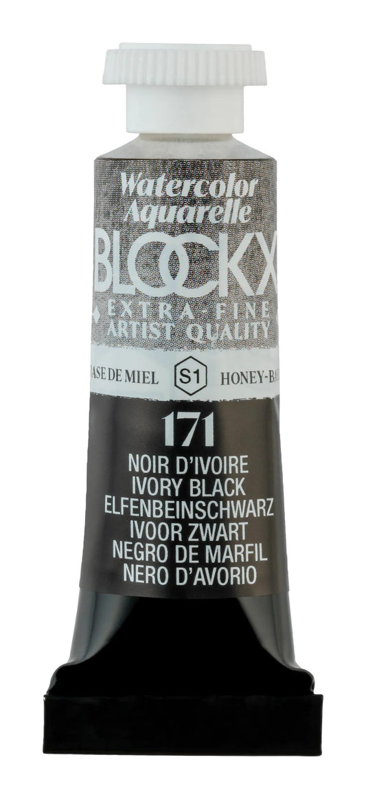 Extra-fine watercolor tube 5ml - Black ivory 171 (Pack x3)