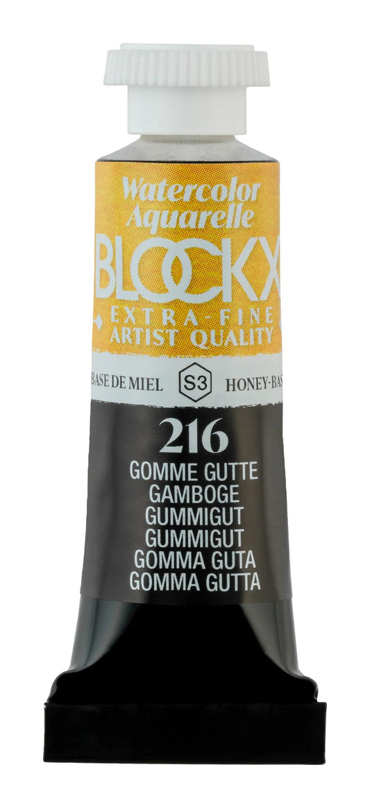 Extra-fine watercolor tube 5ml - Gutte gum 216 (Pack x3)