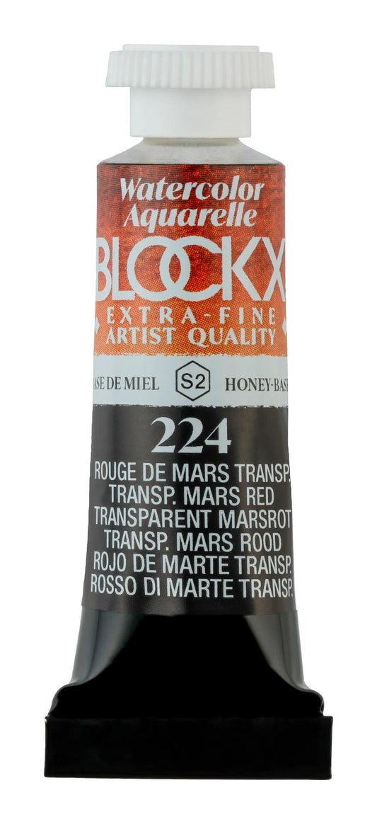 Extra-fine watercolor tube 5ml - Red of March transp. 224 (Pack x3)
