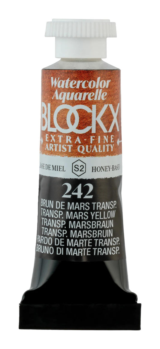 Extra-fine watercolor tube 5ml - Mar brown transp. 242 (Pack x3)