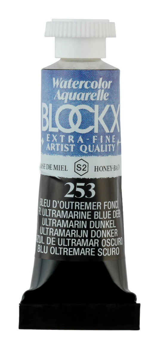 Extra-fine watercolor tube 5ml - Dark overseas blue 253 (Pack x3)