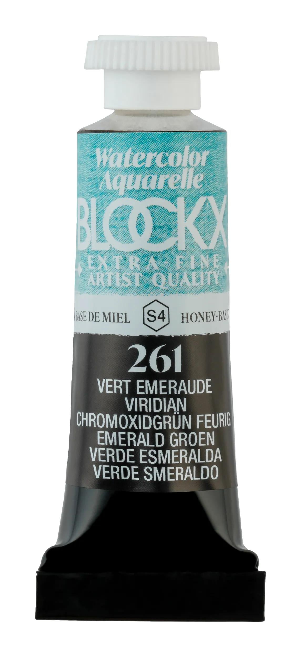 Extrafeine Aquarellröhre 5ml - Grüner Smaragd (Paket x3)