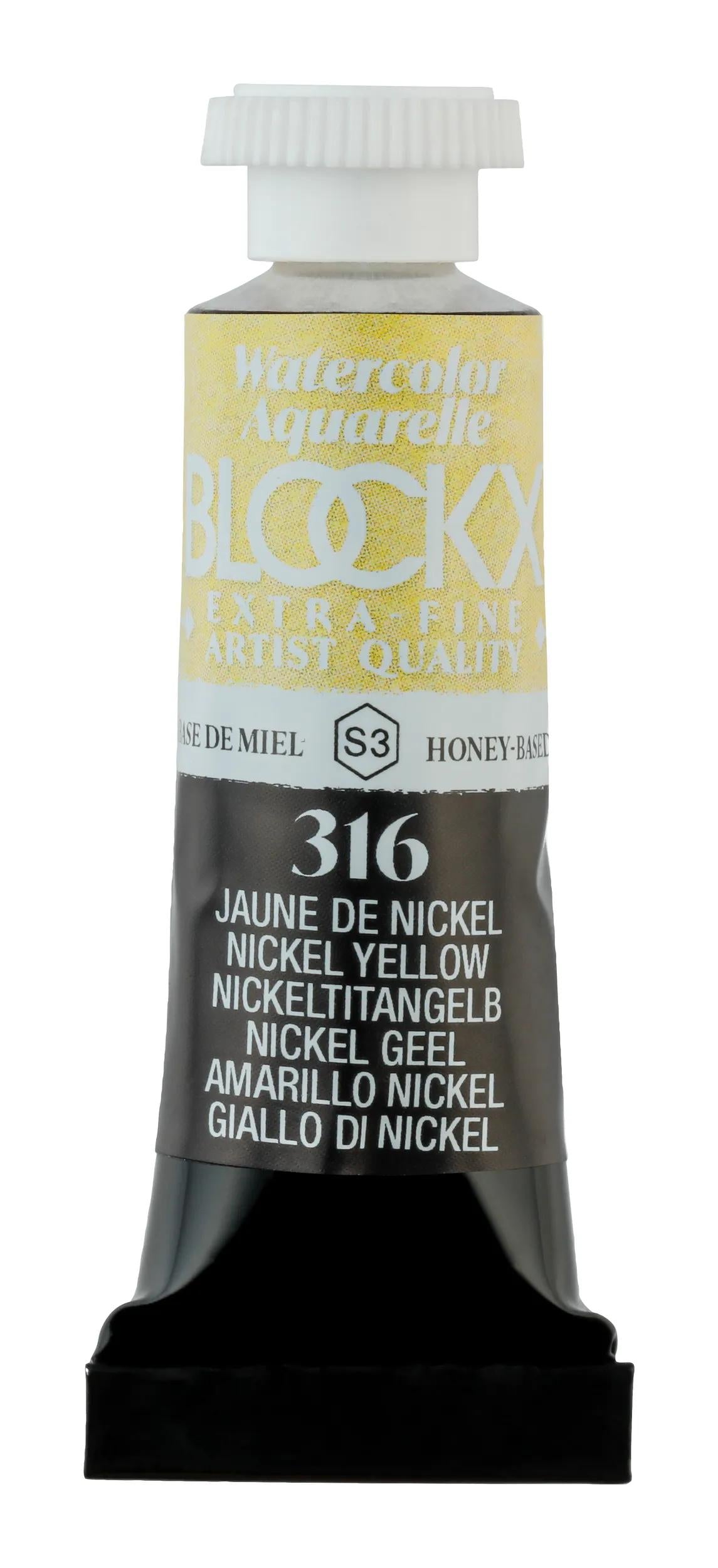 Extra-fine watercolor tube 5ml - Nickel yellow 316 (Pack x3)
