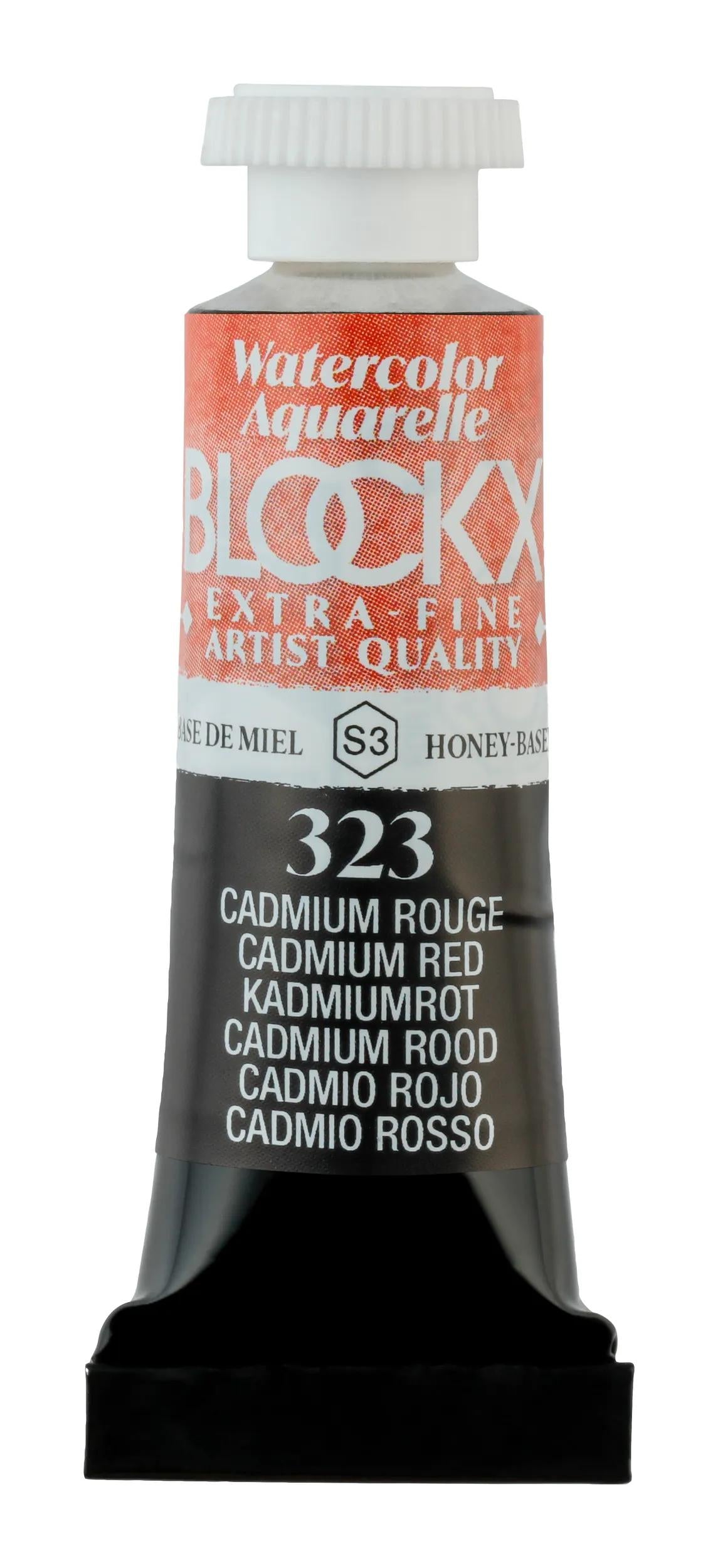 Extra-fine watercolor tube 5ml - Red Cadmium 323 (Pack x3)