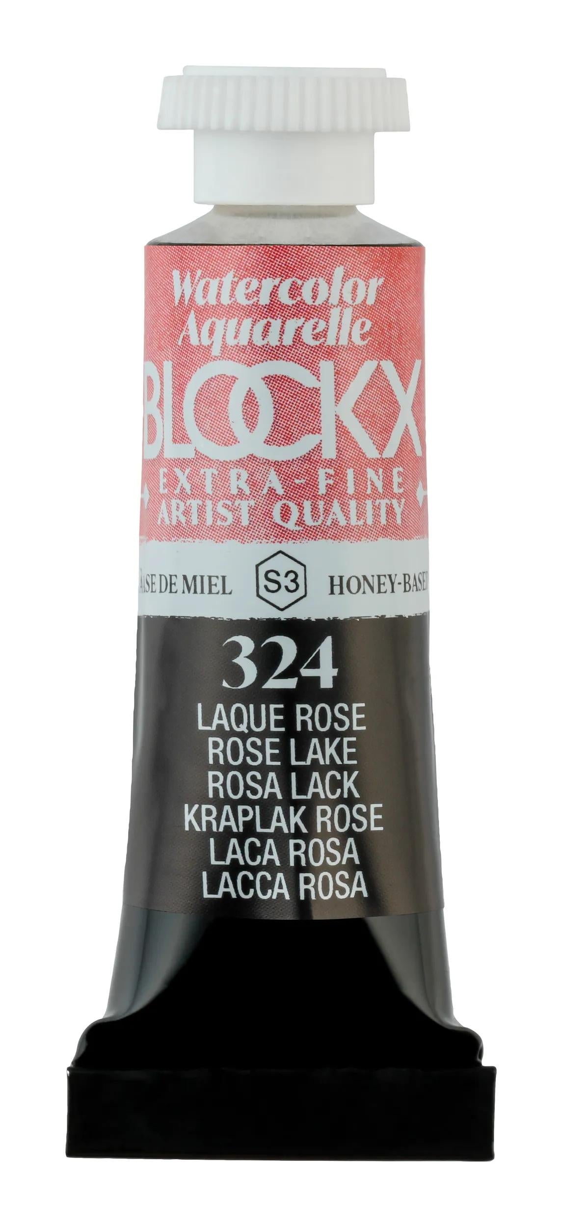 Extra-fine watercolor tube 5ml - Pink lacquer 324 (Pack x3)
