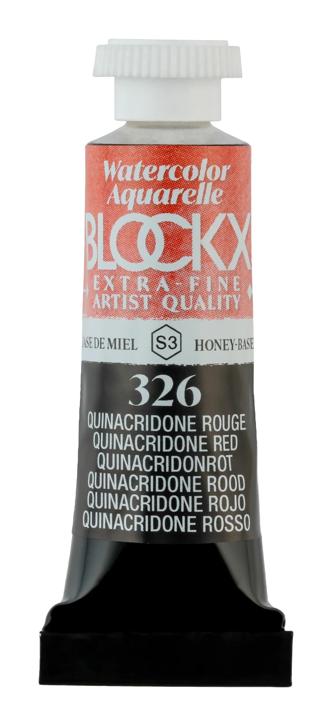 Extra-fine watercolor tube 5ml - Quinacridone red 326 (Pack x3)