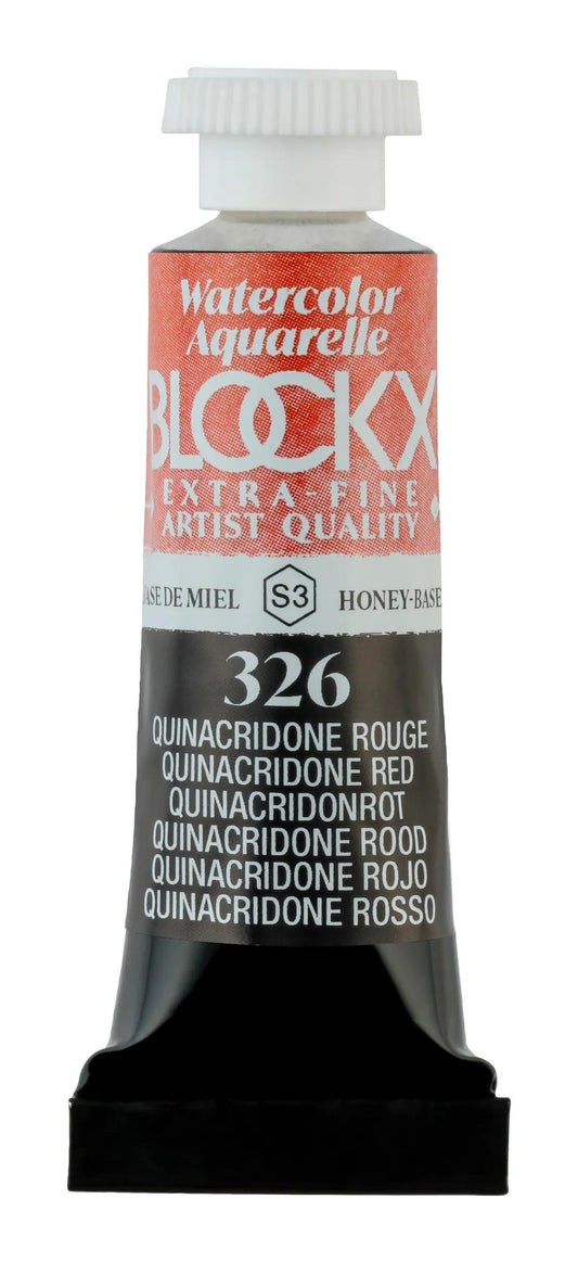 Extra-fine watercolor tube 5ml - Quinacridone red 326 (Pack x3)