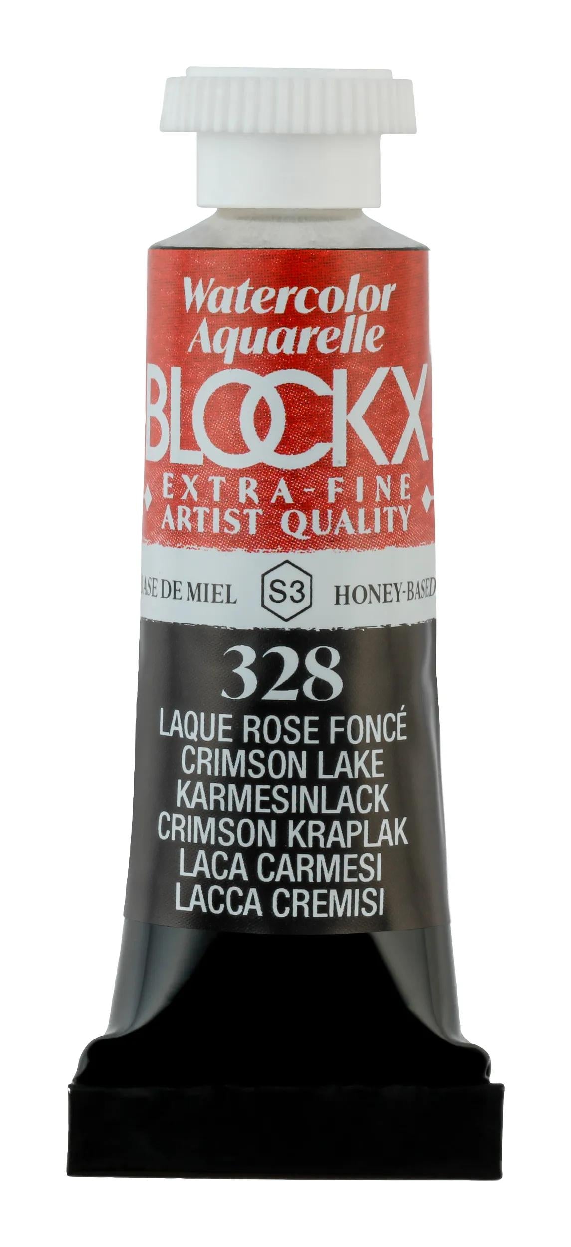 Extra-fine watercolor tube 5ml - Dark pink lacquer 328 (Pack x3)