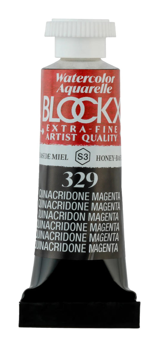 Extra-fine watercolor tube 5ml - Quinacridone magenta 329 (Pack x3)